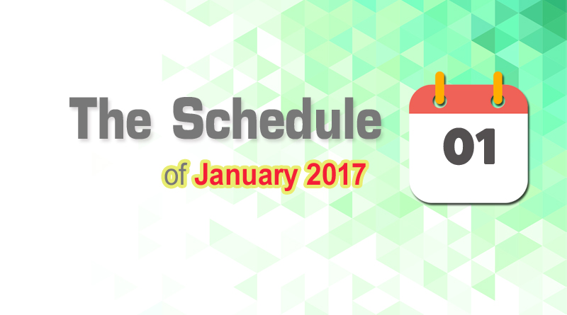 The Schedule of January 2017